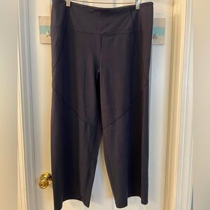 Women With Control Wide Leg Navy Knit Pants Sz 1XP